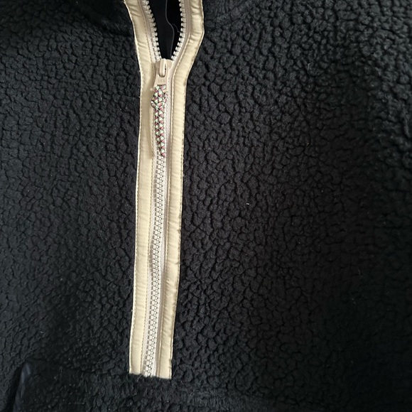 J Crew fleece half zip black xs - Picture 2 of 6